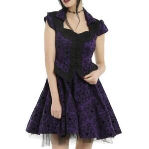Once Upon A Time Regina goth Purple Dress Plus Size